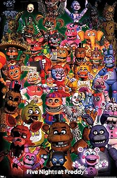 FNAF Five Nights at Freddy's フィギュア　ポスター Amazon.co.jp: Trends International Five Nights at Freddy's